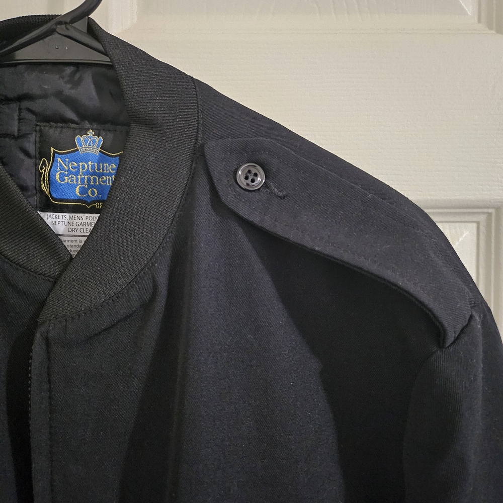 Classic Black Bomber Jacket - Picture 2 of 6